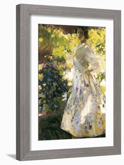 Maria Dressed as Valencian Farmer-Joaquín Sorolla y Bastida-Framed Art Print