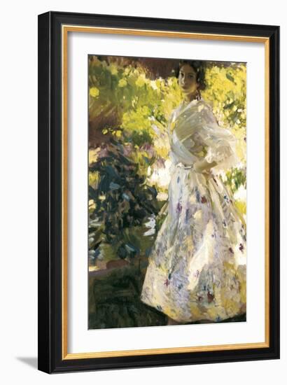 Maria Dressed as Valencian Farmer-Joaquín Sorolla y Bastida-Framed Art Print