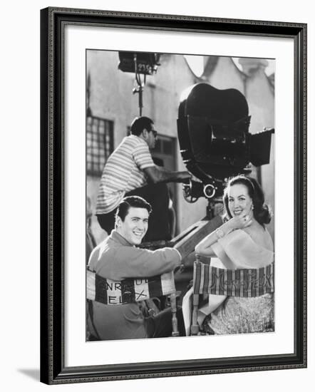 Maria Felix with Son Enrique Alviarez-Bill Ray-Framed Premium Photographic Print