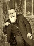 Johannes Brahms seated with-Maria Fellinger-Giclee Print