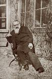 Johannes Brahms seated with-Maria Fellinger-Giclee Print