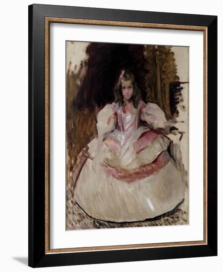 María Figuero, the Girl, Dressed as a Menina, 1901-Joaquín Sorolla y Bastida-Framed Giclee Print