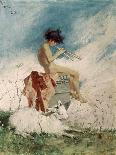 Nude on the Beach at Portici, 1874-Maria Fortuny-Framed Giclee Print