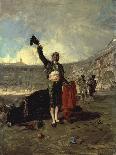 Count Berenguer III Raising the Standard of Barcelona on the Tower of Foix Castle, 1857-Maria Fortuny-Framed Giclee Print