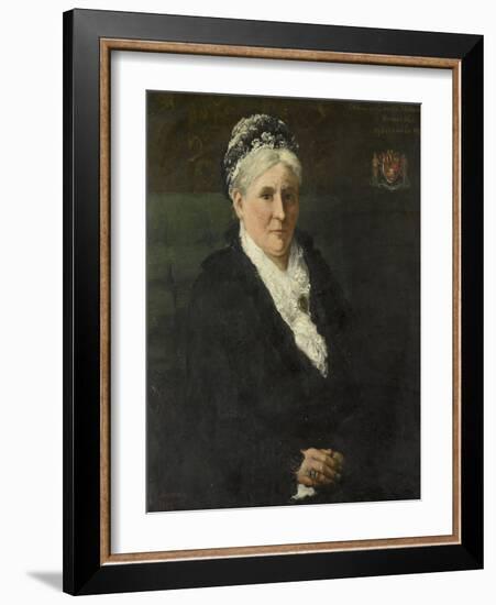 Maria Hermina Heemskerk. Echtgenote Van Menno David Graaf Van Limburg Stirum-Hendrik Willem Mesdag-Framed Art Print