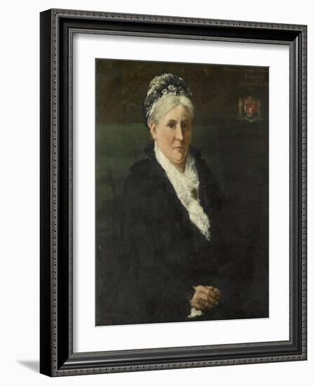 Maria Hermina Heemskerk. Echtgenote Van Menno David Graaf Van Limburg Stirum-Hendrik Willem Mesdag-Framed Art Print