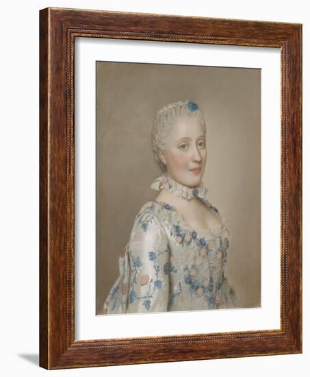 Maria Josepha of Saxony, Dauphine of France, 1749 (Pastel on Paper)-Jean-Etienne Liotard-Framed Giclee Print