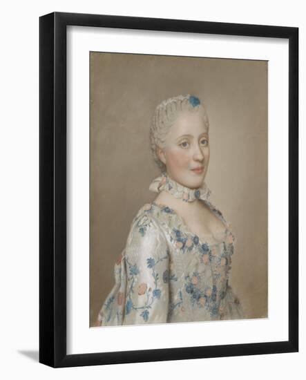 Maria Josepha of Saxony, Dauphine of France, 1749 (Pastel on Paper)-Jean-Etienne Liotard-Framed Giclee Print