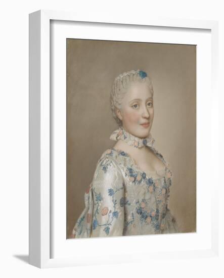 Maria Josepha of Saxony, Dauphine of France, 1749 (Pastel on Paper)-Jean-Etienne Liotard-Framed Giclee Print