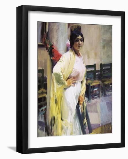 Maria La Guapa-Joaquín Sorolla y Bastida-Framed Art Print