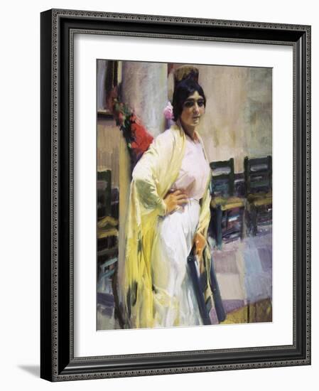 Maria La Guapa-Joaquín Sorolla y Bastida-Framed Art Print