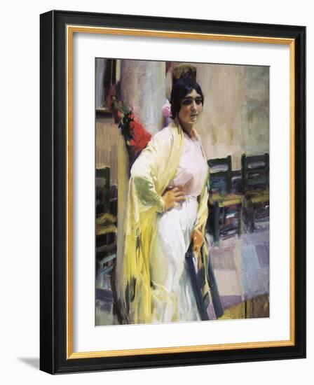 Maria La Guapa-Joaquín Sorolla y Bastida-Framed Art Print