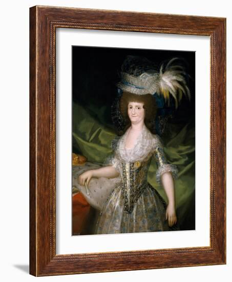 Maria Luisa of Parma, Queen of Spain, 1790-Francisco de Goya-Framed Giclee Print