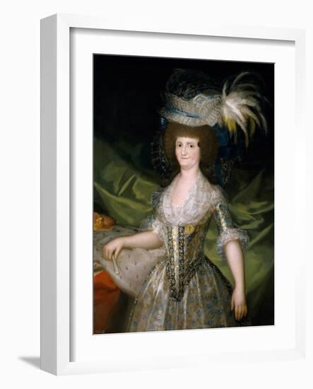 Maria Luisa of Parma, Queen of Spain, 1790-Francisco de Goya-Framed Giclee Print