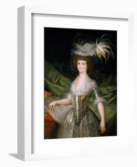 Maria Luisa of Parma, Queen of Spain, 1790-Francisco de Goya-Framed Giclee Print