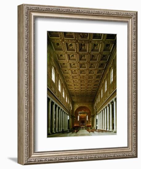 Maria Maggiore, Interior View of Nave Toward Apse-null-Framed Giclee Print