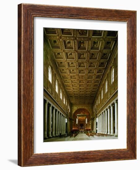Maria Maggiore, Interior View of Nave Toward Apse-null-Framed Giclee Print