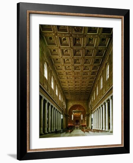 Maria Maggiore, Interior View of Nave Toward Apse-null-Framed Giclee Print