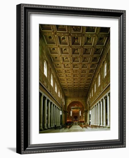 Maria Maggiore, Interior View of Nave Toward Apse-null-Framed Giclee Print