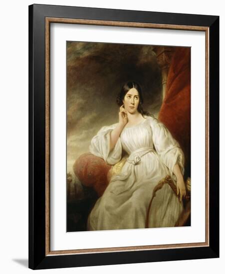 Maria Malibran-Garcia (1808-1836), dans le rôle de Desdémone, à l'acte III-Henri Decaisne-Framed Giclee Print