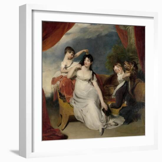 Maria Mathilda Bingham with Two of Her Children-Thomas Lawrence-Framed Art Print