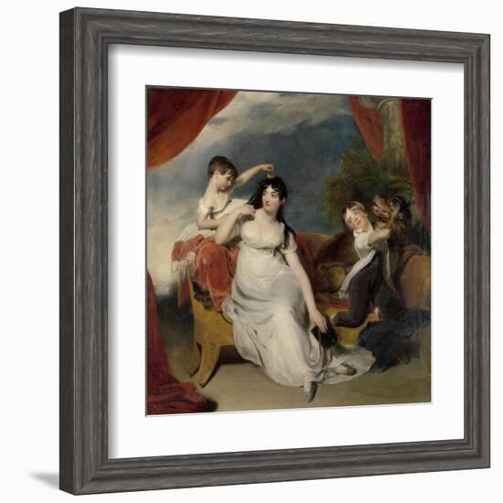 Maria Mathilda Bingham with Two of Her Children-Thomas Lawrence-Framed Art Print