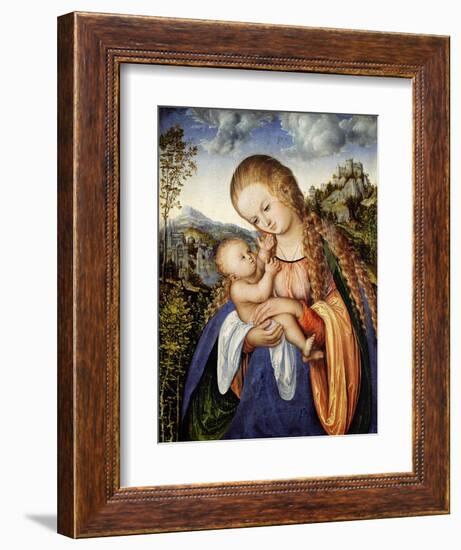 Maria Mit dem Kinde, um 1518-Lucas Cranach the Elder-Framed Giclee Print