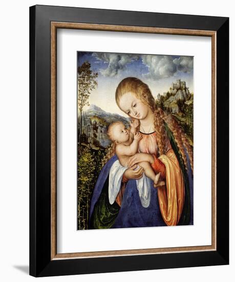 Maria Mit dem Kinde, um 1518-Lucas Cranach the Elder-Framed Giclee Print