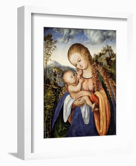 Maria Mit dem Kinde, um 1518-Lucas Cranach the Elder-Framed Giclee Print