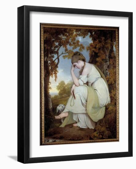 Maria Painting by Joseph Wright of Derby (1734-1797), 1784 Derby, Derby Museum-Joseph Wright of Derby-Framed Giclee Print