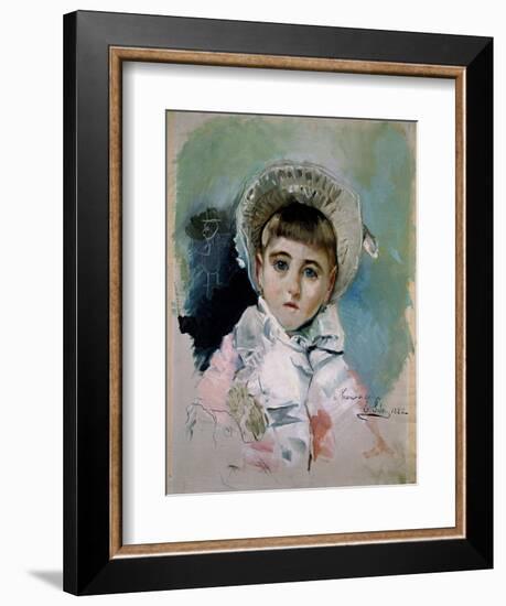 María Picón Y Pardiñas, Con Capota Blanca, 1882-Emilio Sala-Framed Giclee Print