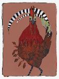 White Rooster with Red Socks-Maria Pietri Lalor-Giclee Print