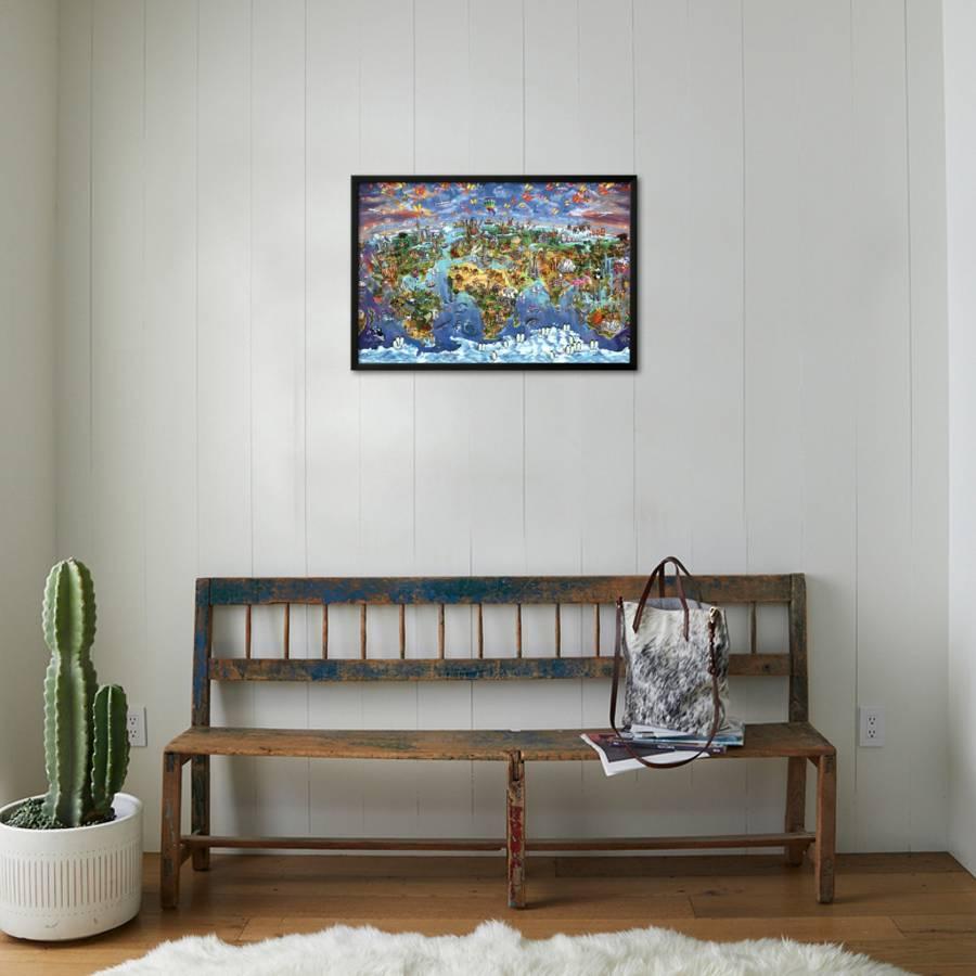 Maria Rabinky World Wonders Map Lamina Framed Poster Maria Rabinky Art Com Maria Rabinky World Wonders Map Lamina Framed Poster Maria Rabinky Art Com