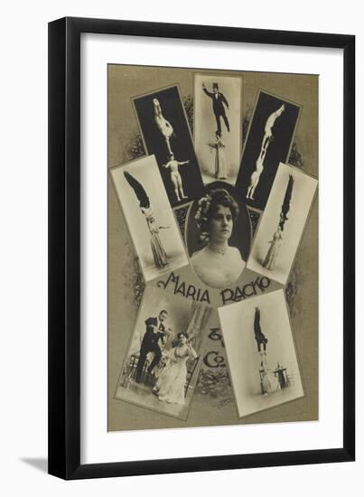 Maria Racko. The leading Act in this line-null-Framed Giclee Print