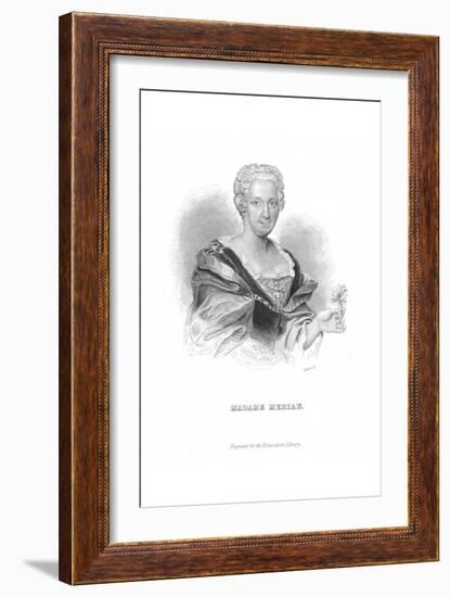 Maria Sibylla Merian, German Naturalist and Flower Painter-William Home Lizars-Framed Giclee Print