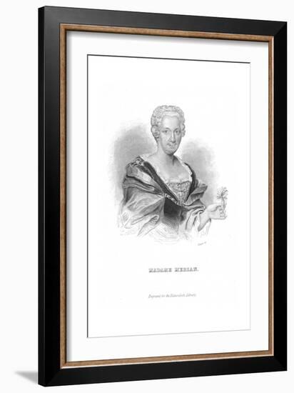 Maria Sibylla Merian, German Naturalist and Flower Painter-William Home Lizars-Framed Giclee Print