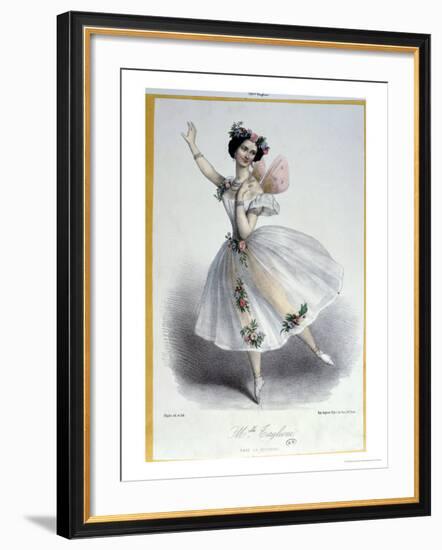 Maria Taglioni in "La Sylphide, Souvenir D'Adieu," circa 1832-Marie Alexandre Alophe-Framed Giclee Print