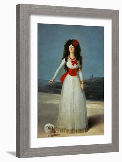 Maria Teresa Cayetana de Silva, Duchess of Alba-Francisco de Goya-Framed Giclee Print