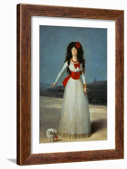 Maria Teresa Cayetana de Silva, Duchess of Alba-Francisco de Goya-Framed Giclee Print