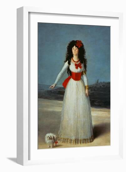 Maria Teresa Cayetana de Silva, Duchess of Alba-Francisco de Goya-Framed Giclee Print