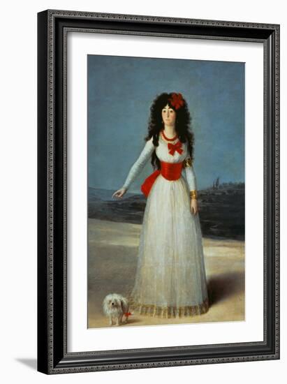 Maria Teresa Cayetana de Silva, Duchess of Alba-Francisco de Goya-Framed Giclee Print