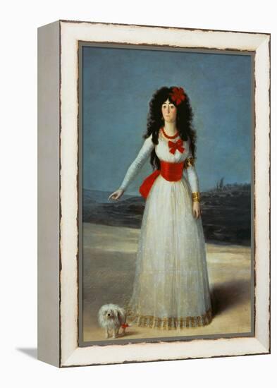 Maria Teresa Cayetana de Silva, Duchess of Alba-Francisco de Goya-Framed Premier Image Canvas