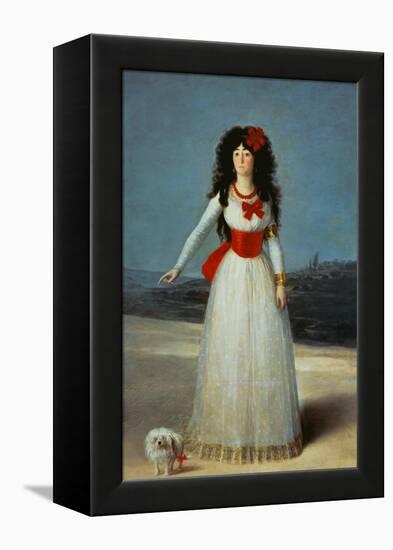 Maria Teresa Cayetana de Silva, Duchess of Alba-Francisco de Goya-Framed Premier Image Canvas