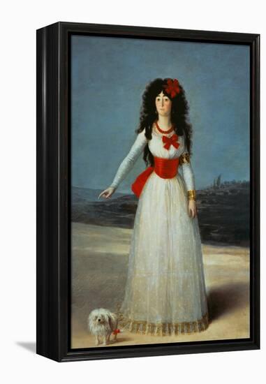 Maria Teresa Cayetana de Silva, Duchess of Alba-Francisco de Goya-Framed Premier Image Canvas