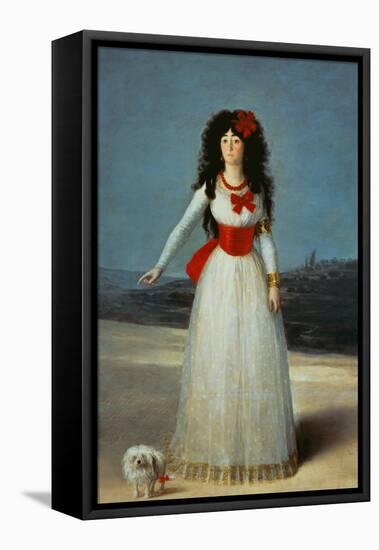 Maria Teresa Cayetana de Silva, Duchess of Alba-Francisco de Goya-Framed Premier Image Canvas
