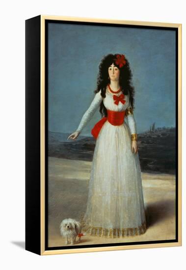 Maria Teresa Cayetana de Silva, Duchess of Alba-Francisco de Goya-Framed Premier Image Canvas