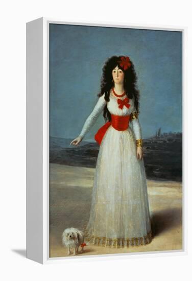 Maria Teresa Cayetana de Silva, Duchess of Alba-Francisco de Goya-Framed Premier Image Canvas