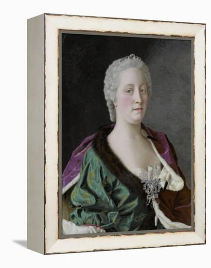 Maria Theresa Empress of Austria, Queen of Hungary and Bohemia, 1747-Jean-Etienne Liotard-Framed Premier Image Canvas