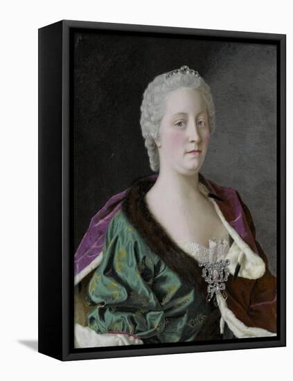 Maria Theresa Empress of Austria, Queen of Hungary and Bohemia, 1747-Jean-Etienne Liotard-Framed Premier Image Canvas