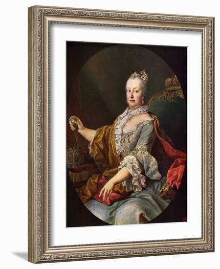 Maria Theresa (or Theresia) --Martin II Mytens or Meytens-Framed Giclee Print